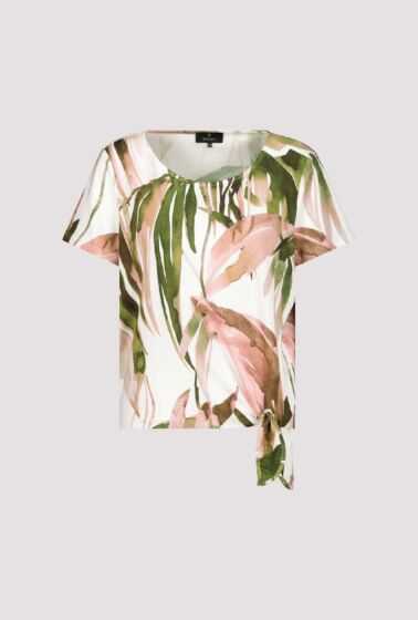Monari T-shirt Light Rose Gemustert