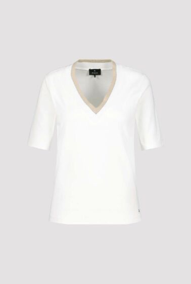 Monari T-shirt met V-Hals Wit