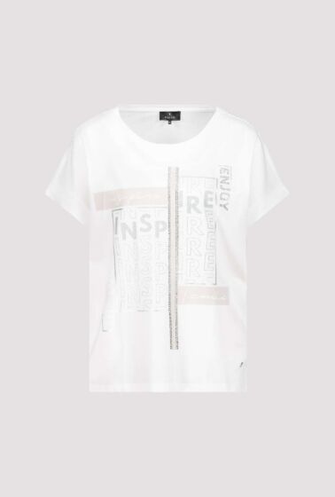 Monari T-shirt met Glitterletters