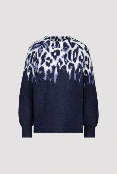 Monari Pullover Midnight Gemustert 