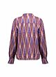 Geisha Blouse Purple/Tabacco