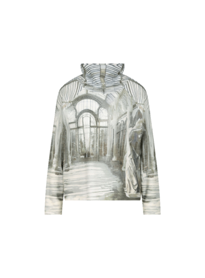 Monari Sweatshirt Galerieprint Sage Gemustert
