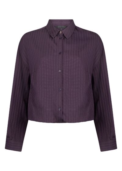 Tramontana Balloon Shape Top Aubergine Noir