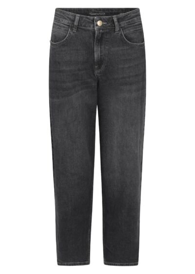 Tramontana Barrel-Fit Denim Trousers Dark Grey 