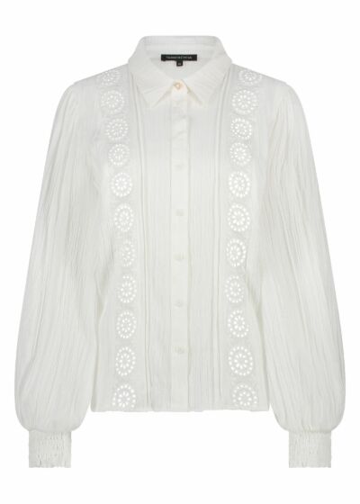 Tramontana Blouse Lace Tapes Offwhite 