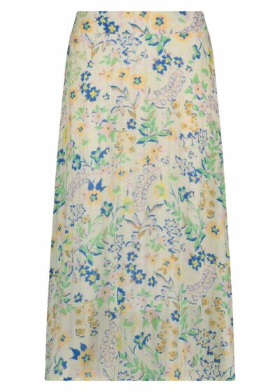 Tramontana Skirt Maxi Summer Florals Print Whites
