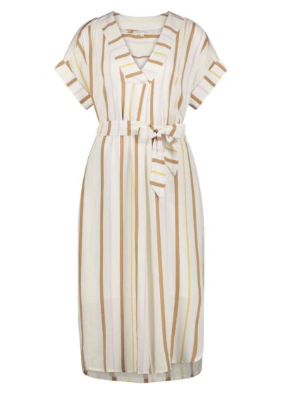 Tramontana Dress Stripe Print Whites