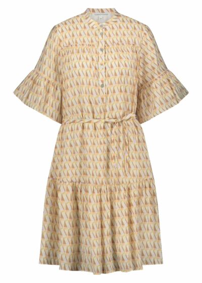 Tramontana Dress Soft Traingles Print Yellows