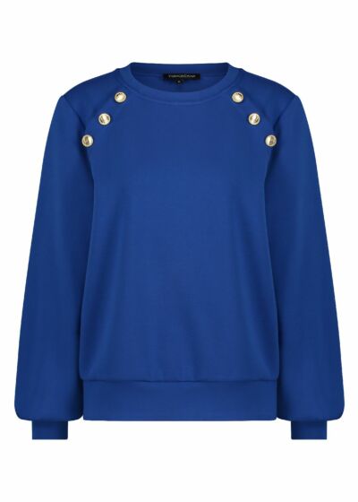 Tramontana Sweater Sailor Details Bright Blue 