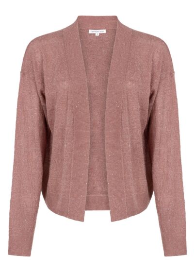 Tramontana Cardigan Sequins Dusty Rose