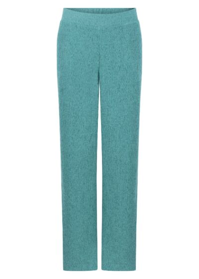 Tramontana Crinkled Wide Leg Trousers Aqua Blue 
