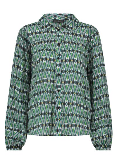 Tramontana Blouse Print Petrols Multicolor 