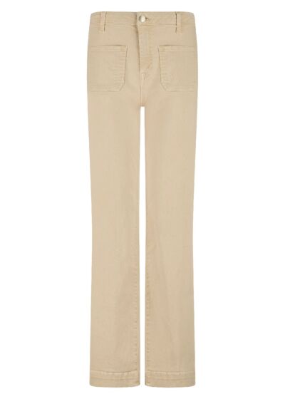 Tramontana Straight Leg Denim Trousers Pebble 