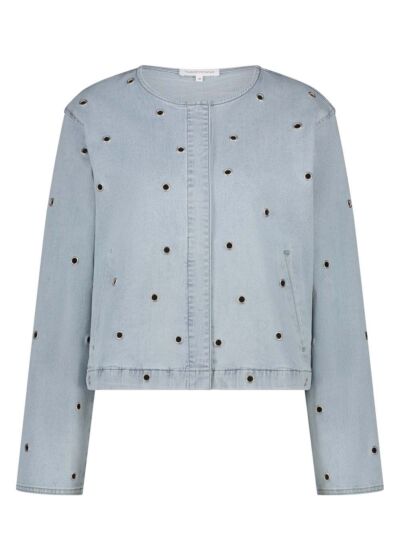 Tramontana Eyelet Jacket Light Blue Denim