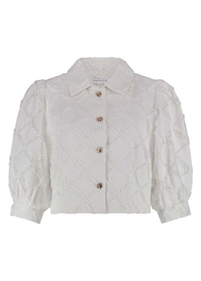 Tramontana Fancy Denim Jacket Offwhite