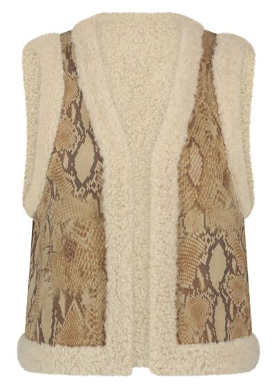 Tramontana Gilet Snake Bonded Suedine 