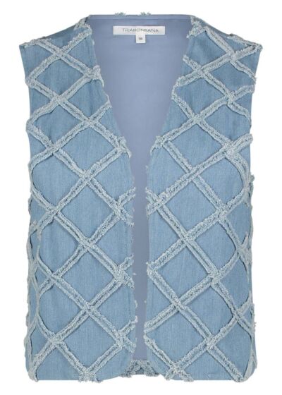 Tramontana Gilet Mid Blue Denim 
