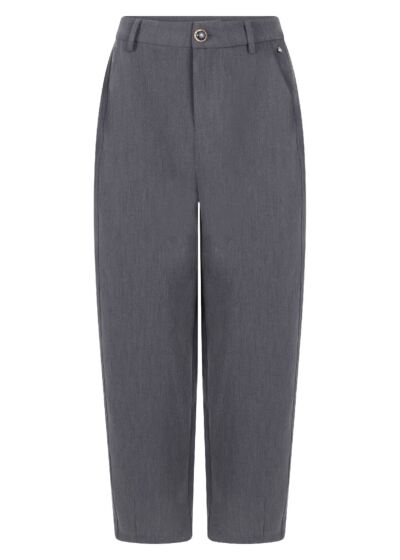 Tramontana Tailored Barrel Fit Trousers Graphite 