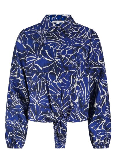 Tramontana Blouse Ink Bloom Print Ink