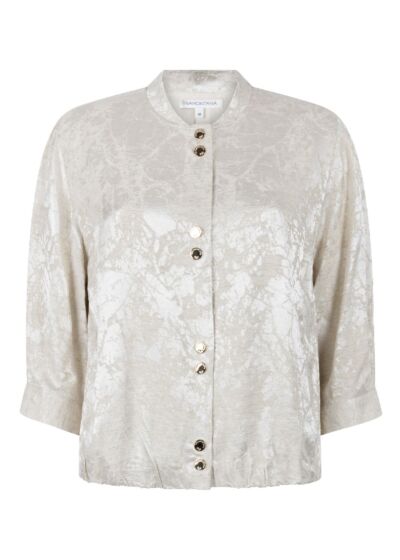 Tramontana Jaquard Short Sleeve Jacket Stone 