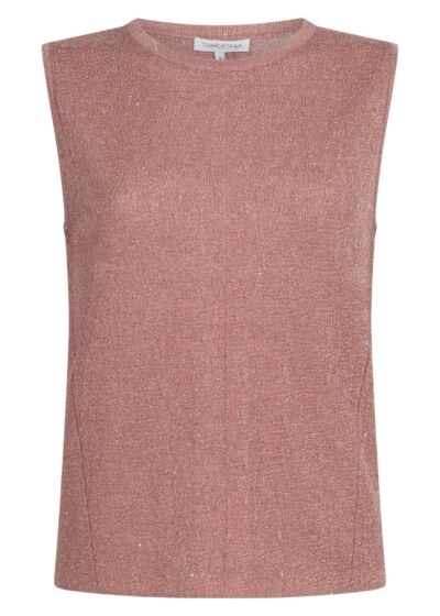Tramontana Sleeveless Jumper Sequins Dusty Rose