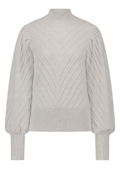 Tramontana Jumper V-Detail Light Grey 