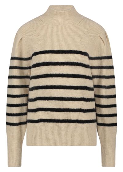 Tramontana Jumper Stripes Beige Melange