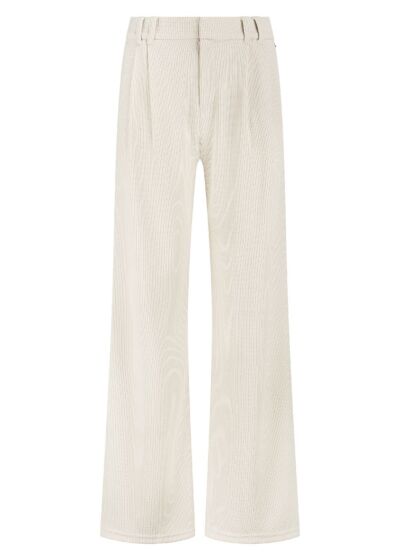 Tramontana Pleated Waist Trousers Stone 
