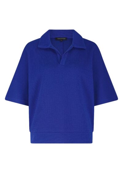 Tramontana Polo Collar Top Ink 