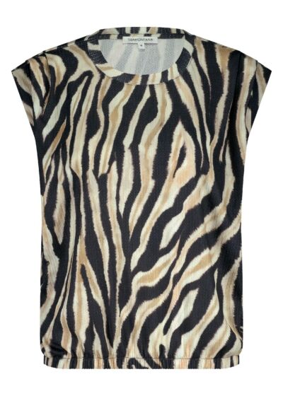 Tramontana Top Savannah Strips Print Neutrals