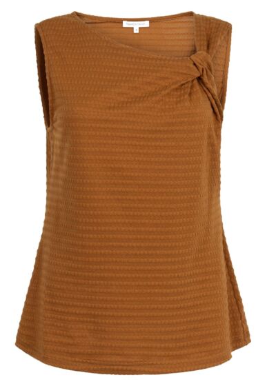 Tramontana Top Twisted Neckline Kombucha 