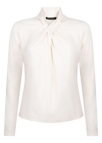 Tramontana Twisted Neck Top Snow