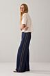 Summum Woman Trousers Pinstripe Scuba Navy 