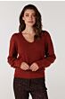 Jansen Amsterdam Bowien Knit V-neck Orange
