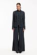 Studio Anneloes Colette Stripe Trousers Black/Kit 