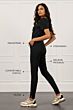 Studio Anneloes Downstairs Bonded Trousers Black