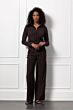 Studio Anneloes Lexie Bonded Trousers Espresso