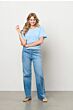 Woman And Co Vinny Top Chambray Blue 