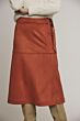 Rino & Pelle Anouk Faux Suede Skirt Russet 