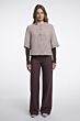 Rino & Pelle Elco Knitted Cape Mocha Latte 