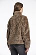 Rino & Pelle Kion Faux Fur Jacket High Neck Toffee