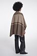 Rino & Pelle Levi Cape Toffee Check -one size