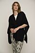 Rino en Pelle Maxiza Cape Black-one size