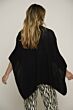 Rino en Pelle Maxiza Cape Black-one size