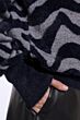 Rino & Pelle Naura Boxy Sweater Grey Big Zebra 