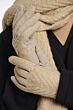 Rino & Pelle Otis Knitted Gloves Light Beige -one size