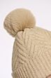 Rino & Pelle Rey Knitted Beanie Pompom Light Beige-one size