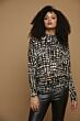 Rino & Pelle Mock Neck Bat Sleeve Sweater 