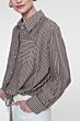 Geisha Gestreepte Blouse Brown/Sand