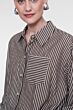 Geisha Gestreepte Blouse Brown/Sand